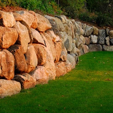Boulder Retaining Wall