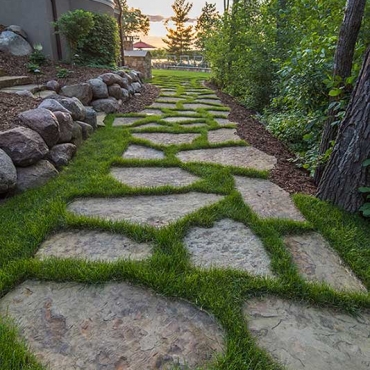 Outdoor Grass Walkway